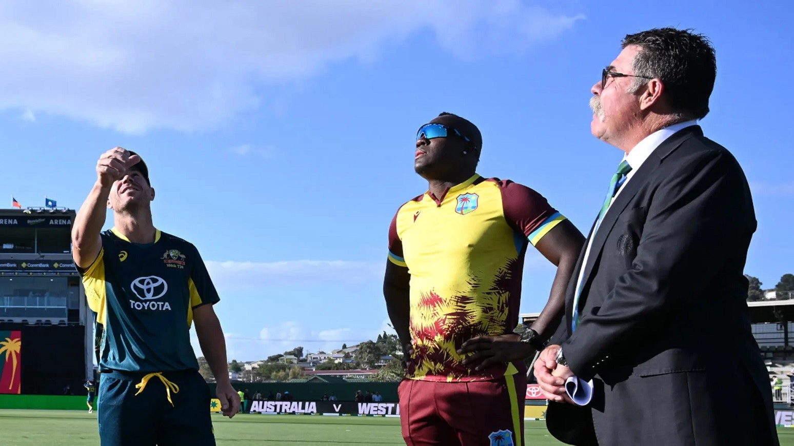West Indies won the toss and decided to bowl against Australia In First T20I