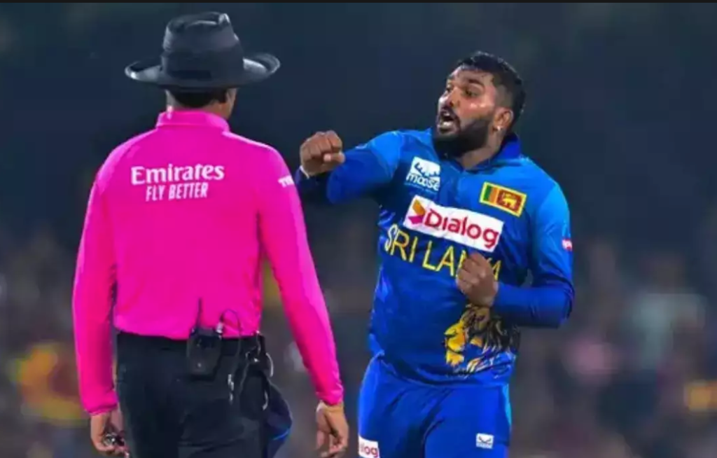 Hasaranga Receives Two-Match Suspension for Umpire Outburst in T20Is