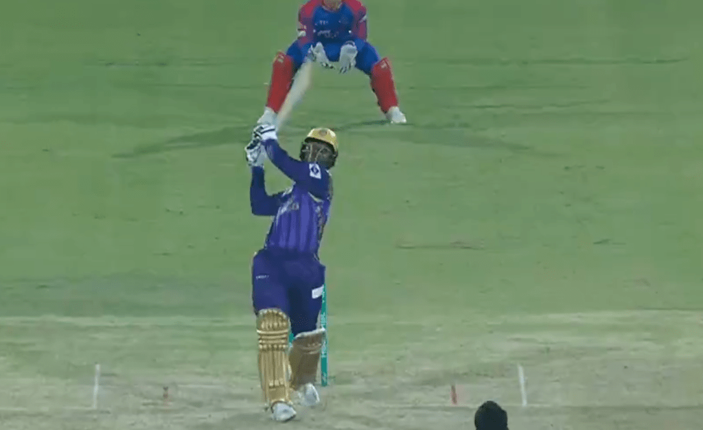 Witness Sherfane Rutherford's Massive 104m Six Against Hasan Ali in PSL 2024 - Watch Now!