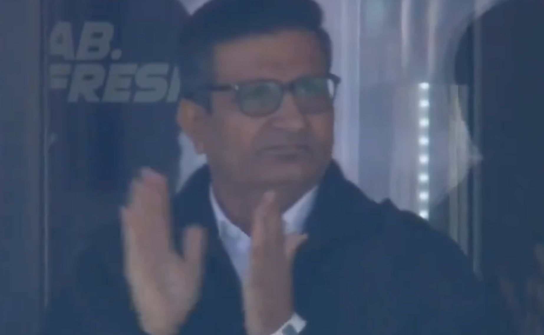 Shubman Gill's father celebrates proudly as his son achieves a Test half-century in Dharamsala. Watch the heartwarming moment!