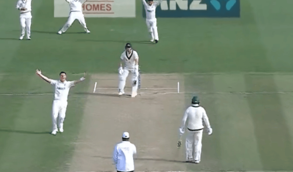 Steve Smith's Struggles Persist: LBW to Matt Henry - Watch Now