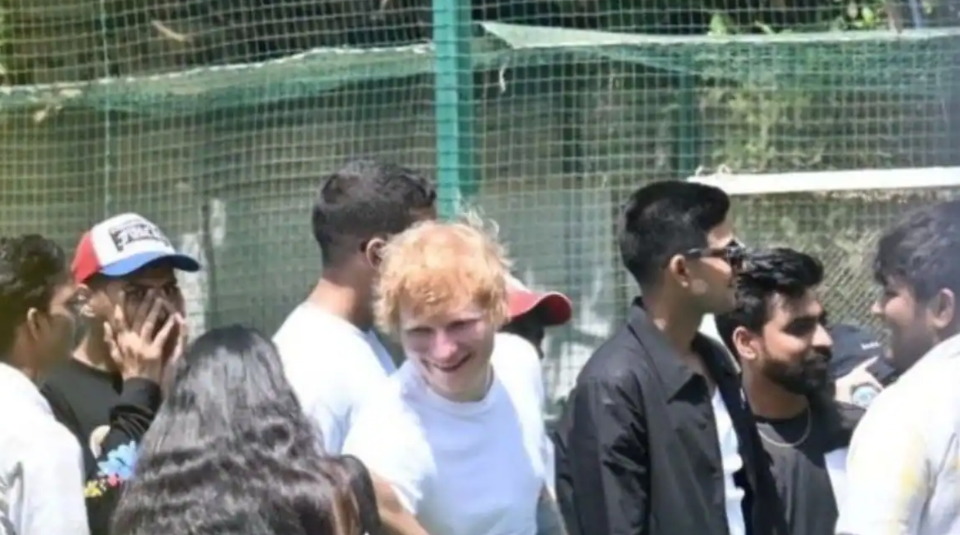 Ed Sheeran Spotted Playing Cricket with Shubman Gill