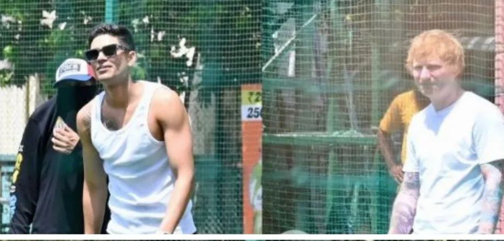 Ed Sheeran Spotted Playing Cricket with Shubman Gill