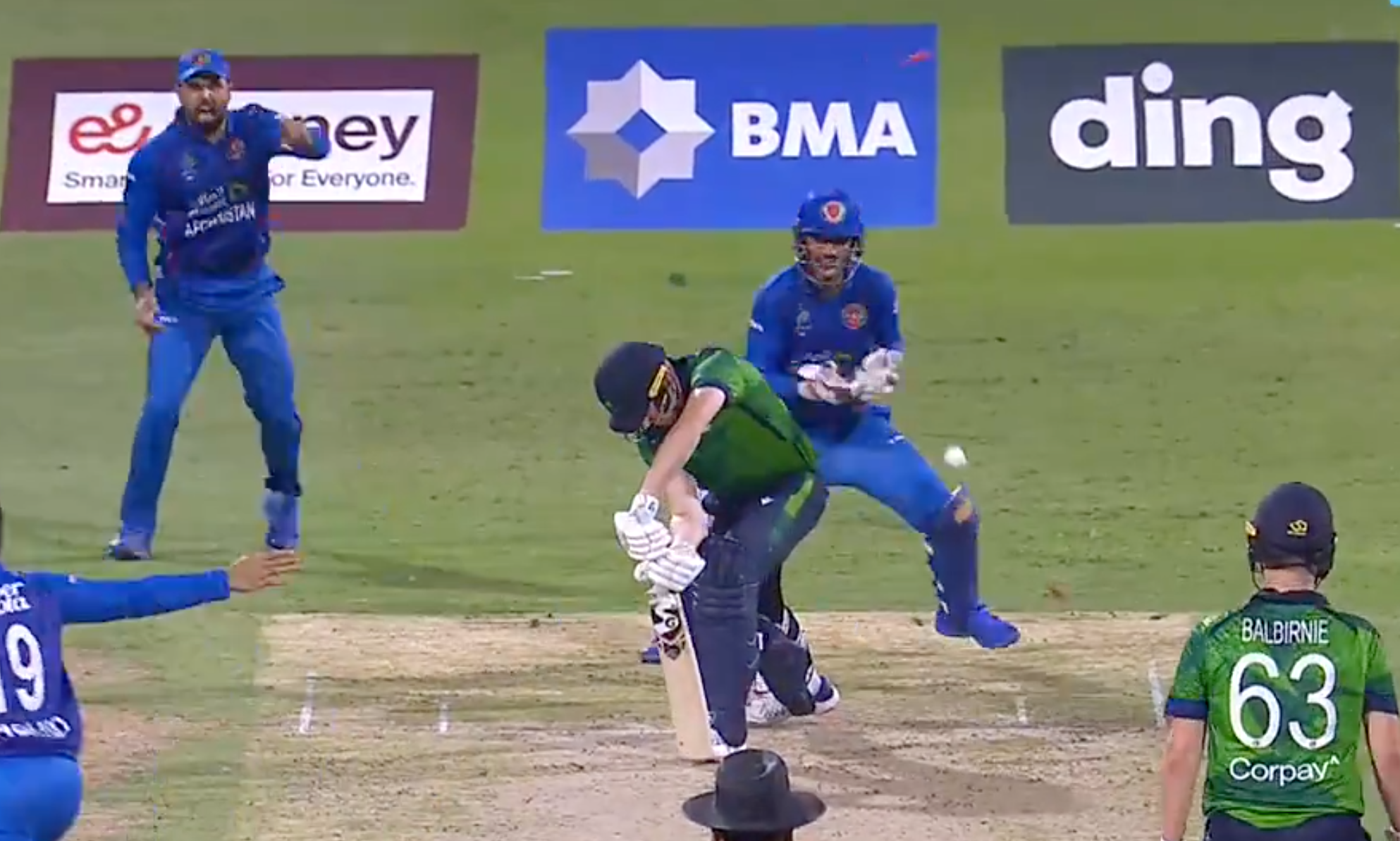 Watch Rashid Khan's superb bowling as he dismisses Harry Tector with an excellent googly for a golden duck