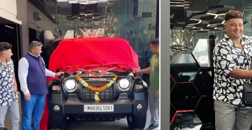 Anand Mahindra fulfills promise, surprises cricketer Sarfaraz Khan with new Thar