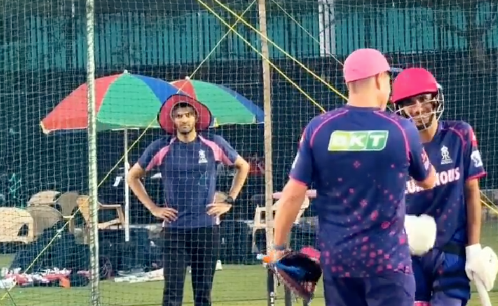 Yuzvendra Chahal Hits Two Big Sixes During RR Training Session [Video]