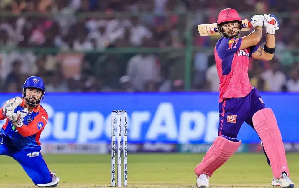 Watch as Riyan Parag's incredible batting in the last over puts Anrich Nortje under immense pressure in IPL 2024