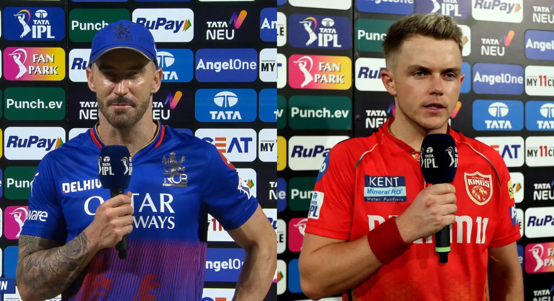 In IPL 2024, RCB's Faf du Plessis Fined Rs 12 Lakh, PBKS' Sam Curran Penalized for Code of Conduct