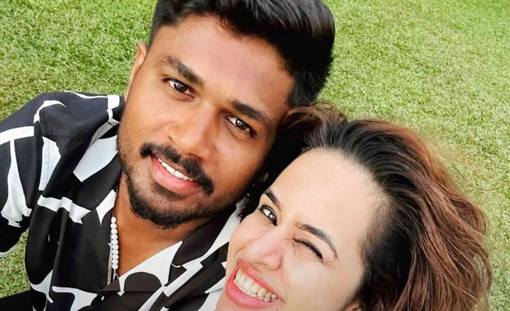 Sanju Samson shares cute photo with his wife, Charulatha Remesh