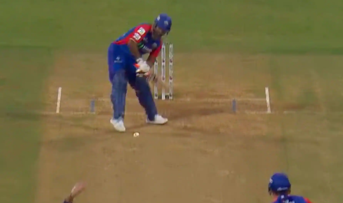Watch Rishabh Pant's unsuccessful attempt at a helicopter shot against MI, resulting in his dismissal by Coetzee