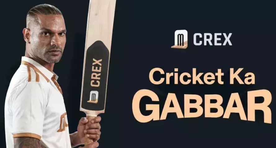 Shikhar Dhawan Named Brand Ambassador for Leading Cricket App CREX