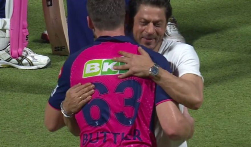 Shah Rukh Khan's action towards Jos Buttler after KKR's defeat grabs attention in IPL 2024