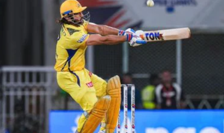 [Watch] MS Dhoni Hits Impressive Six with Ramp Shot Against LSG