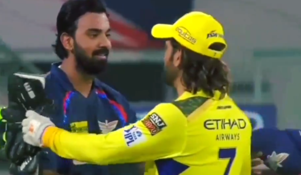 KL Rahul's Gesture to MS Dhoni After LSG Beats CSK in IPL 2024