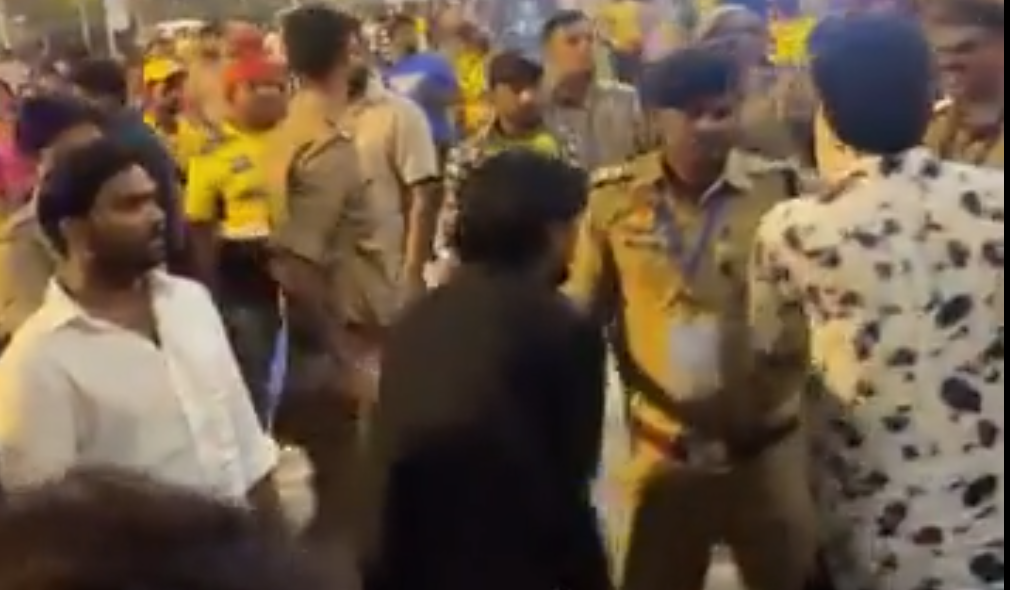 Police catches fan attempting to steal match ball during LSG vs CSK game, video gains viral attention