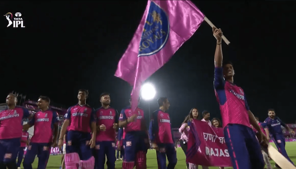 Rajasthan Royals Celebrate Victory with Jaipur Crowd After Beating MI at SMS Stadium