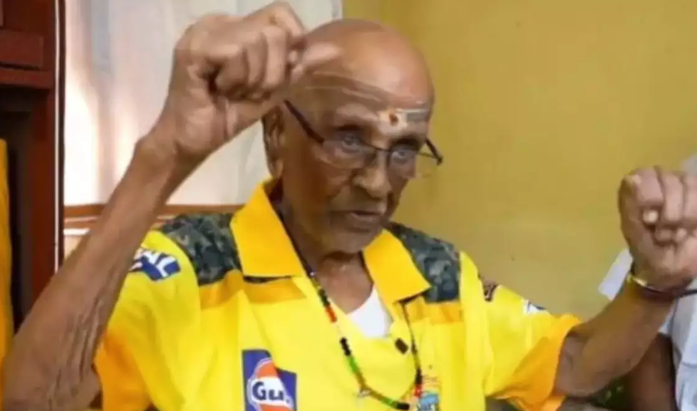 103-Year-Old CSK Fan Hopes to Meet MS Dhoni