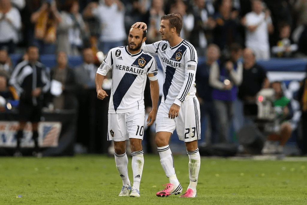 David Beckham and Landon Donovan