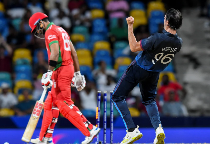 Mehran Khan's Bowling Takes NAM vs OMN to Super Over
