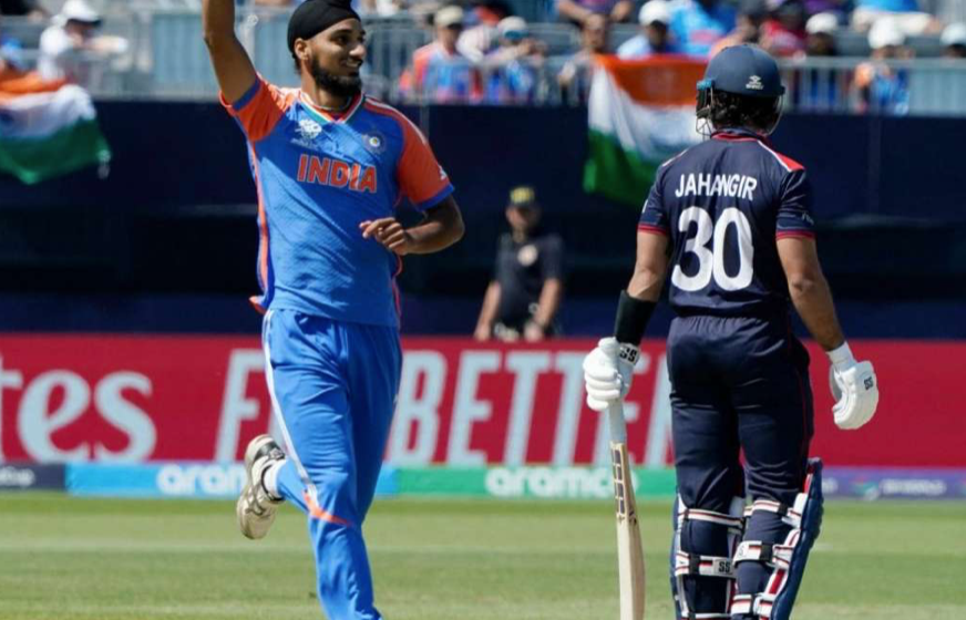 Arshdeep Singh Makes History with First-Ball Wicket in USA vs IND T20 World Cup Match