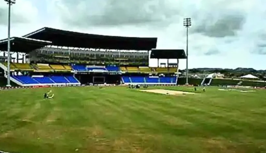 The pitch at Sir Vivian Richards Stadium offers an even contest between bat and ball.