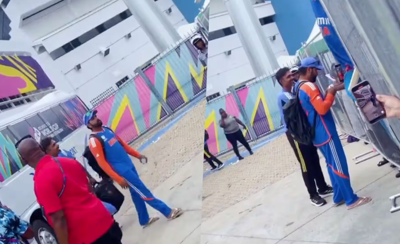 Watch: Rohit Sharma's Heartwarming Gesture for Fans While Boarding Team Bus Goes Viral