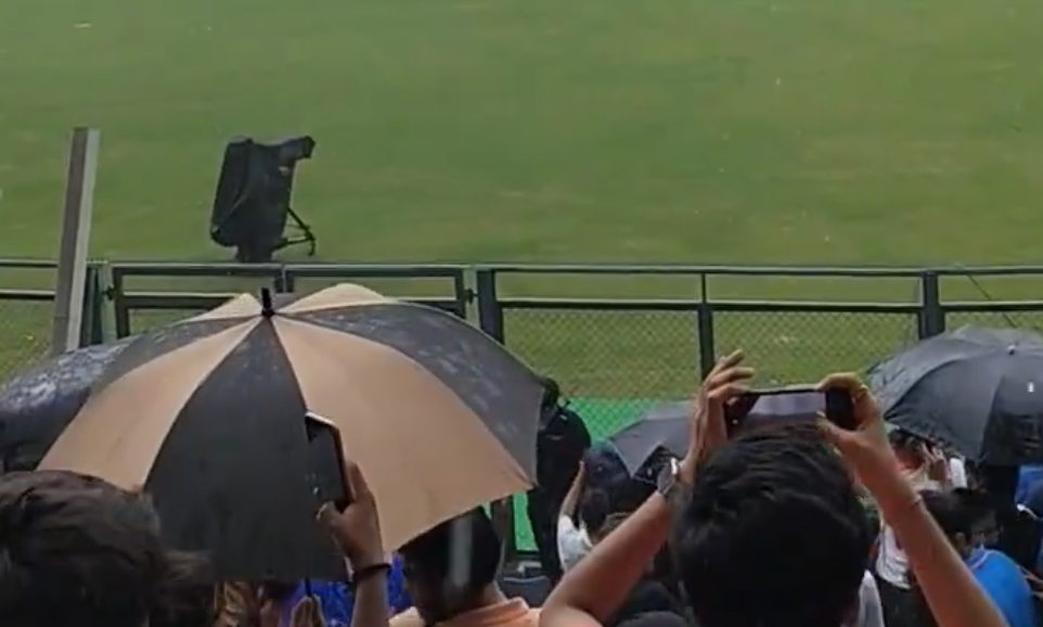 Heavy Rain Hits Wankhede Stadium Before T20 World Cup Victory Parade