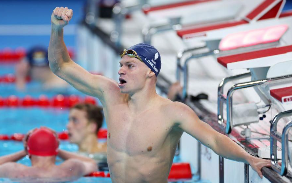 France's Marchand wins Olympic gold in 400m medley with record time