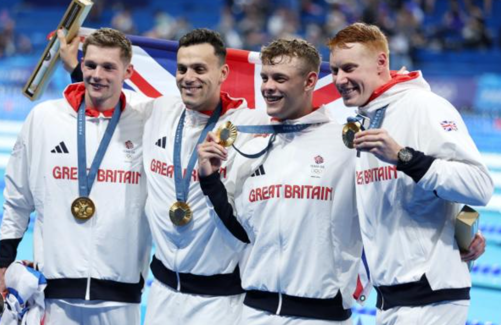 GB Wins Relay Gold to Claim First Swimming Medal