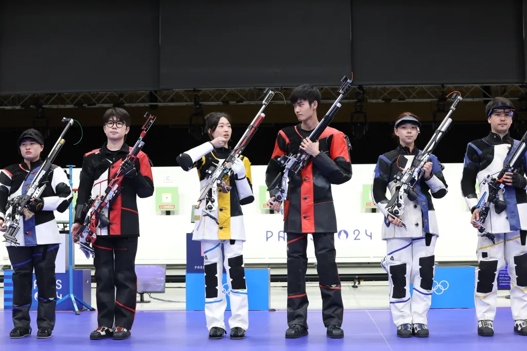 China Claims First Gold of Paris 2024 in 10m Air Rifle Mixed Team