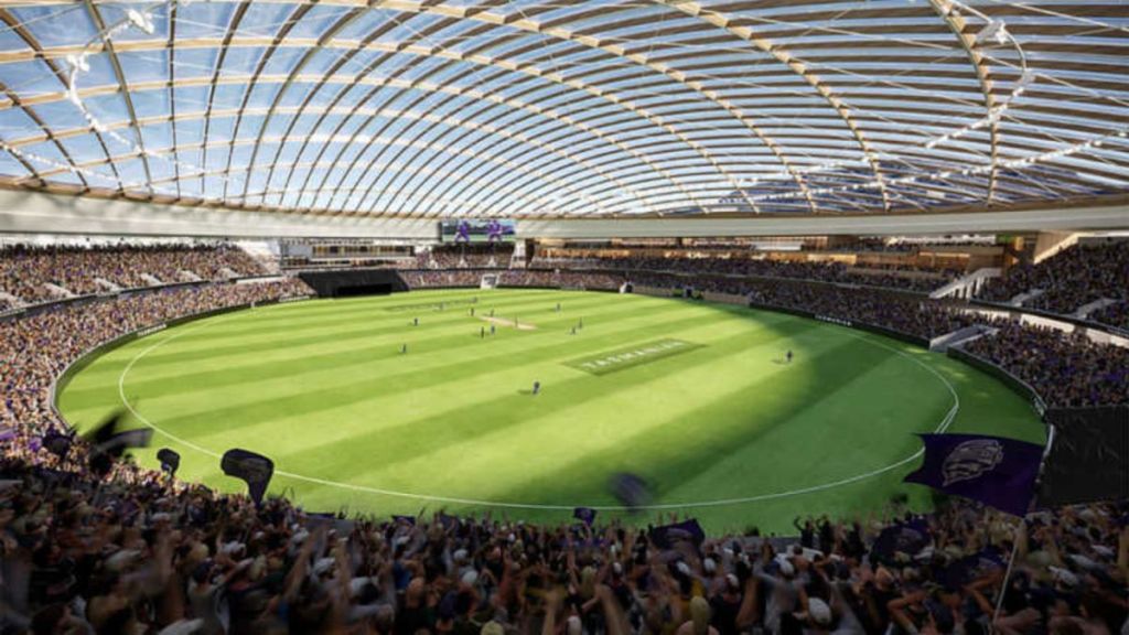 Hobart's new stadium is designed for indoor Test cricket matches