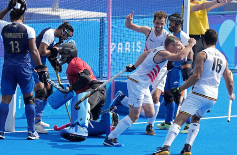 India Lose 2-1 to Defending Champions Belgium in Paris 2024 Olympics Hockey