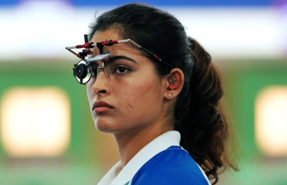 Manu Bhaker places fourth in the women’s 25m pistol shooting event at the Paris Olympics