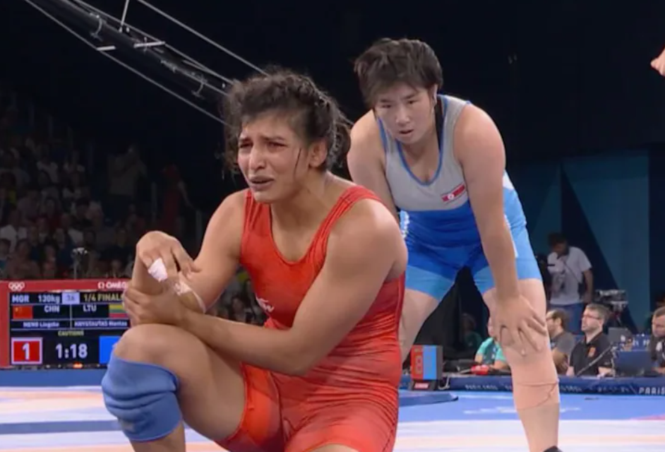 Injured Nisha Dahiya fights hard but her Paris 2024 Olympics wrestling journey ends in tears