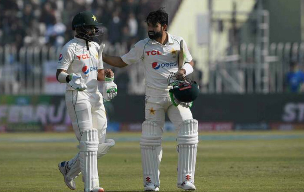 Mehidy Takes a Wicket, but Rizwan and Shakeel's 240-Run Partnership Puts Pakistan Ahead