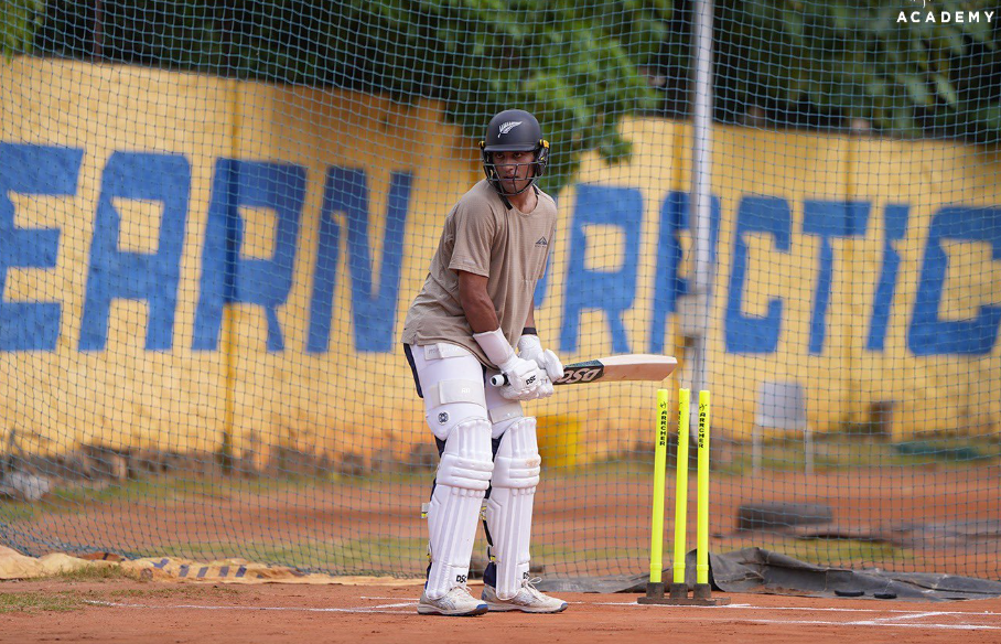 Rachin Ravindra Seen Training at CSK Academy Before AFG vs NZ Test