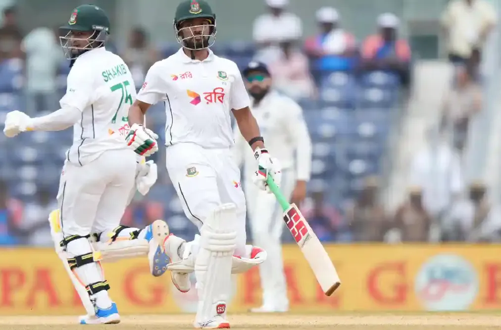 Weather Disrupts Play as Bangladesh Ends Day 1 at 107 for 3 Against India in Second Test. calls off first day