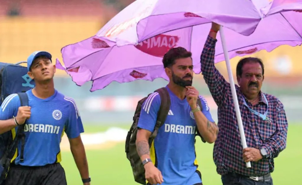 IND vs NZ 1st Test Weather: First Session Canceled; Will Rain Cancel Day 1 in Bengaluru?