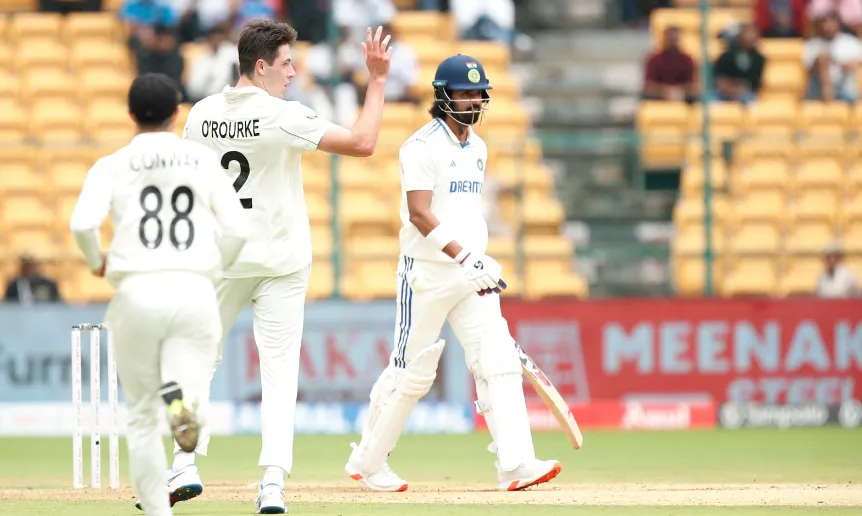 India records their lowest-ever Test total at home, bowled out for 46 runs against New Zealand in Bengaluru Test.