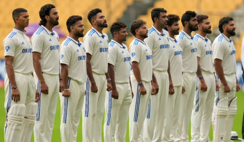 India Stays at No. 1 on WTC Table Despite Shock Loss to New Zealand in Bengaluru Test