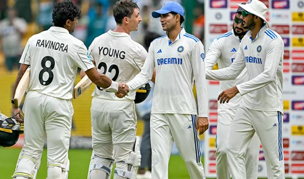 India Loses Home Test to New Zealand for First Time in 36 Years
