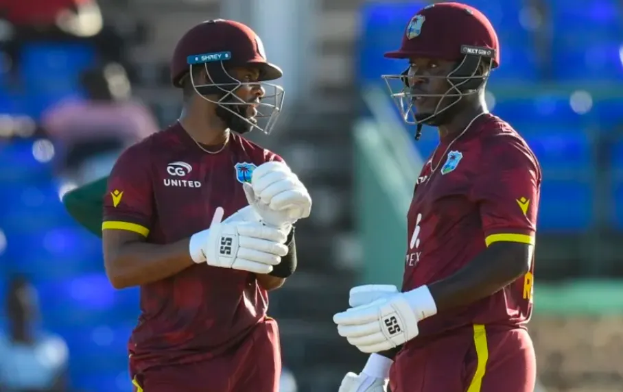 West Indies take 1-0 lead as Hope and Rutherford dominate in chasing 295