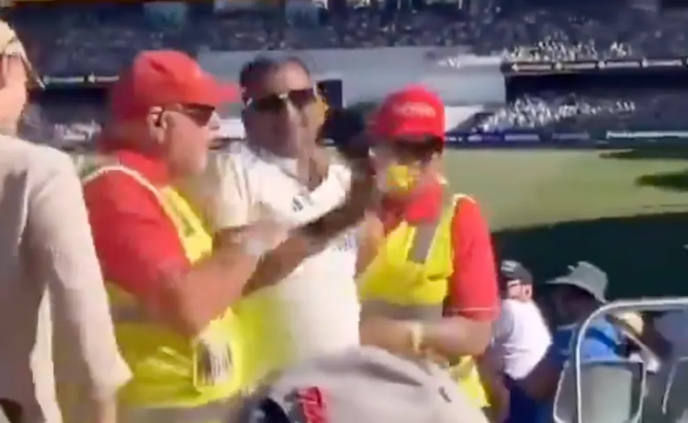 Indian Fan Waving Sandpaper at Adelaide Oval Sparks Controversy During India vs Australia Test