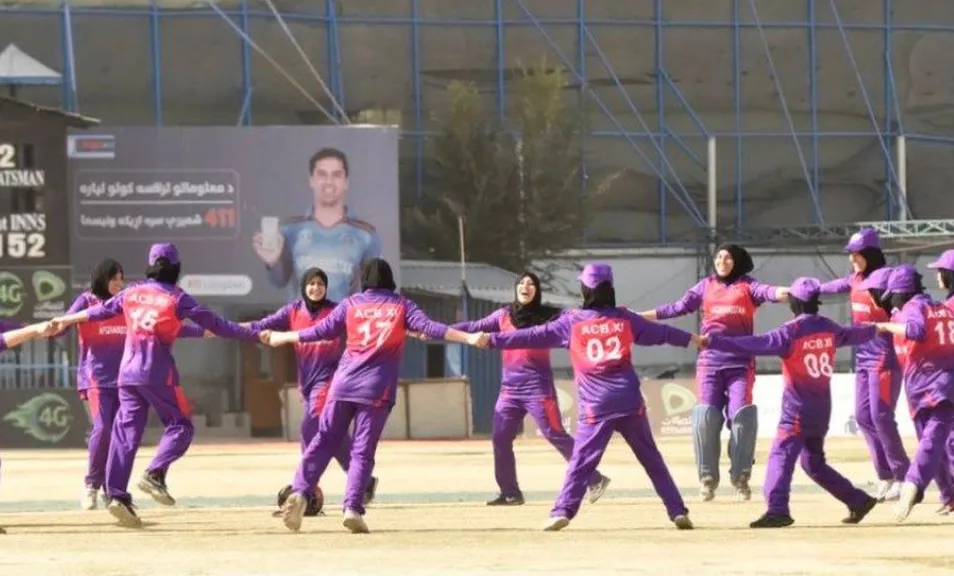 Exiled Afghanistan women players urge men's team: 'Speak up for the girls'