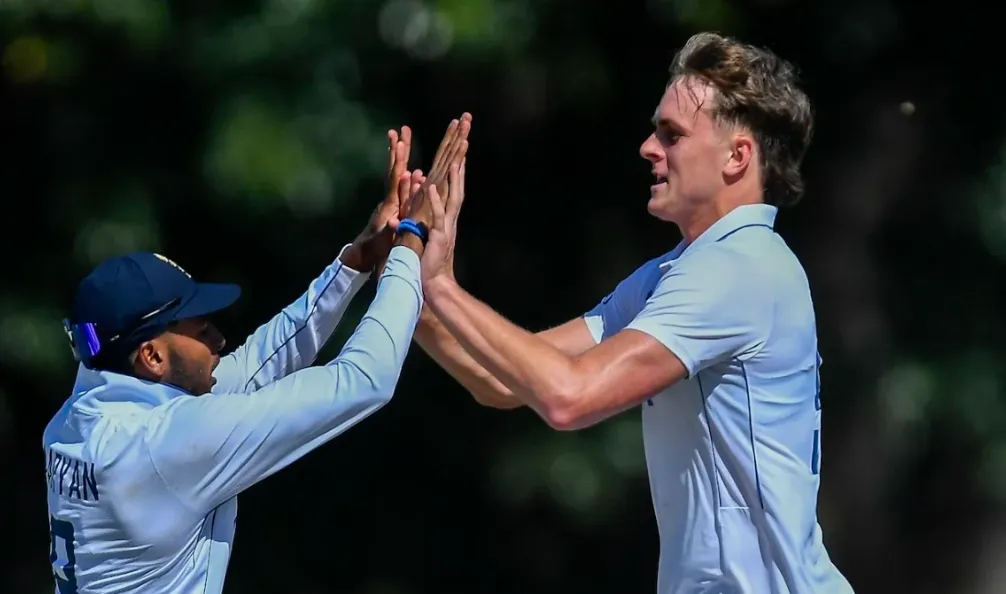 Eddie Jack claims three wickets as South Africa U19s bowled out for 224