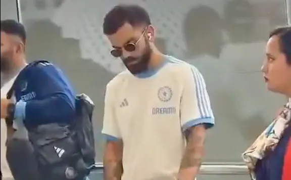 Virat Kohli Spotted at Mumbai Airport Heading to Dubai