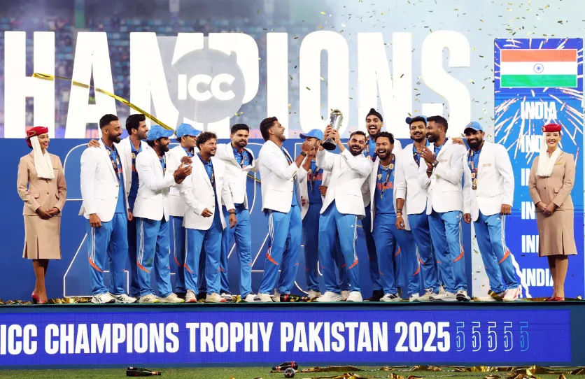 Rohit, Rahul, and spinners guide India to third Champions Trophy win