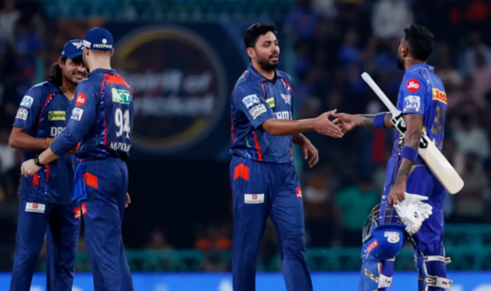 LSG Beat MI by 12 Runs Despite Hardik’s Heroics