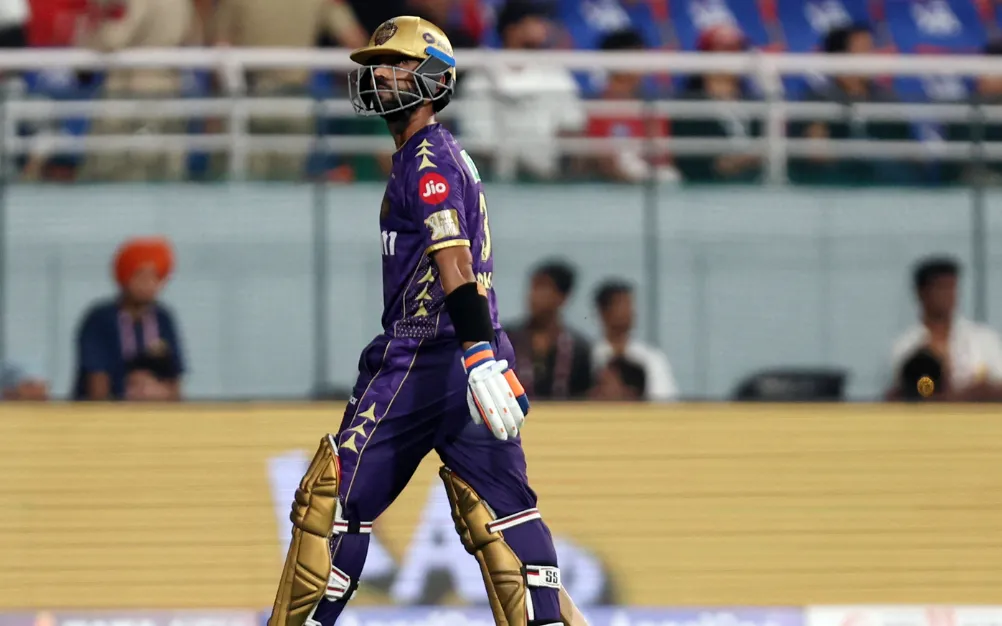 Ajinkya Rahane Takes Blame After KKR's Batting Collapse vs PBKS
