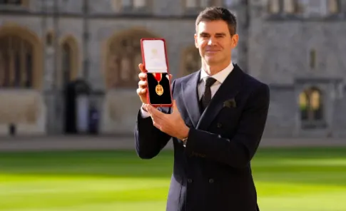 Sir James Anderson: England’s Bowling Legend Honored with Knighthood at Windsor Castle